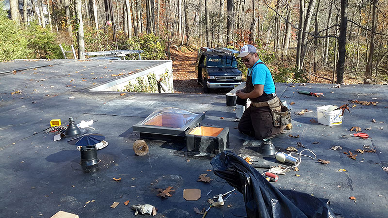 Flat Roof Replacement, Upper Makefield, PA